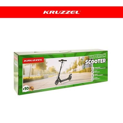 Skladacia kolobežka Kruzzel Hyperion B 26142, odpružená, s kotúčovou brzdou, čierna Skladacia kolobežka Kruzzel Hyperion B 26142, odpružená, s kotúčovou brzdou, čierna