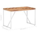 vidaXL Jedálenský stôl 120x60x76 cm akáciový a mangovníkový masív