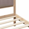 vidaXL Rám postele Hnedá a taupe 140 x 200 cm Borovicový masív