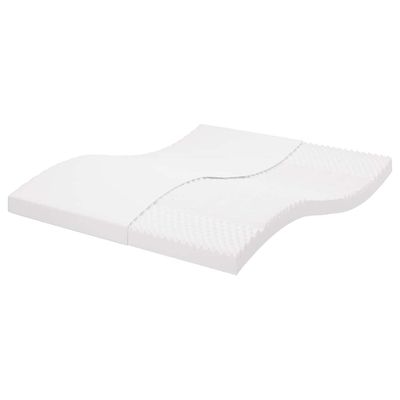 vidaXL Penový matrac biely 160x210 cm 7 zón tvrdosť 20 ILD