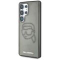 Puzdro Karl Lagerfeld HC IML Rhinestones K Head pre Samsung Galaxy S25 Ultra čierna