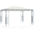 vidaXL Altánok krémový 400x300 cm