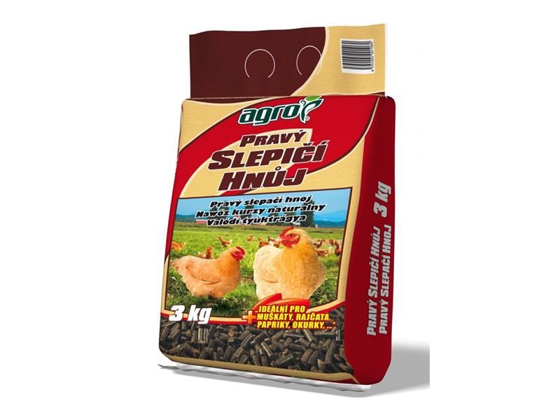 Pravý slepičí hnoj AGRO 3 kg