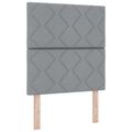 vidaXL Posteľ boxspring s matracom Svetlosivá 120 x 200 cm Látka