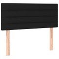 vidaXL Posteľný rám boxspring s matracom čierny 90x190 cm látka
