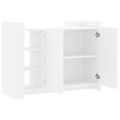 vidaXL Komoda biela 100x35x75 cm kompozitné drevo