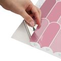 vidaXL Dlaždica s perím 50 ks Ružová 30 x 30 cm Polyuretán a PET