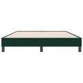 vidaXL Box Spring Posteľ bez matraca Tmavo zelená 140x220 cm Zamat