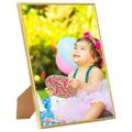 vidaXL Fotorámiky na stenu alebo stôl 3 ks zlaté 70x90 cm MDF
