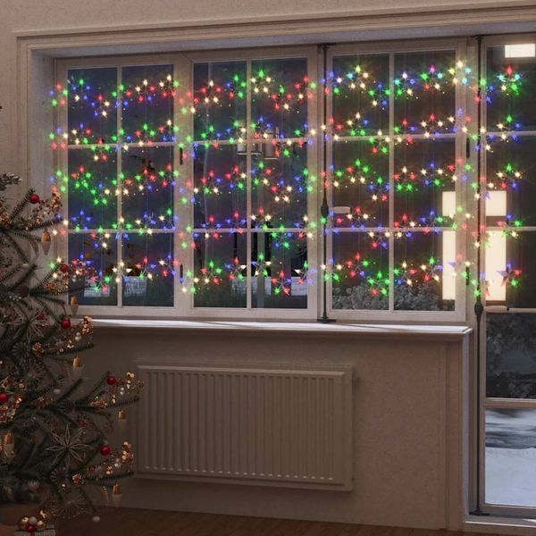 vidaXL LED svetelný záves s hviezdami 500 LED farebný 8 funkcií