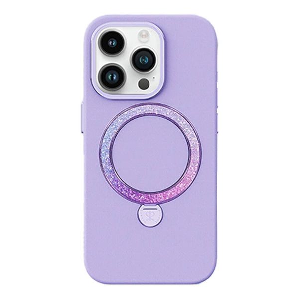 Joyroom PN-15L2 puzdro Dancing Circle pre iPhone 15 Pro (fialové)