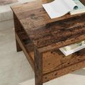 vidaXL Konferenčný stolík Staré drevo 57 x 55 x 45 cm Kompozitné drevo