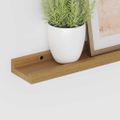 vidaXL Stenná polica Nástenná montáž 2 ks Béžová 40 x 9 x 3 cm