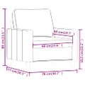 vidaXL Kreslo čierne 60 cm zamat