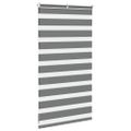 vidaXL Zebra roleta tmavošedá 85x100 cm šírka látky 80,9 cm polyester