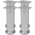vidaXL Nohy na pohovku 8 ks okrúhle 180 mm chrómové