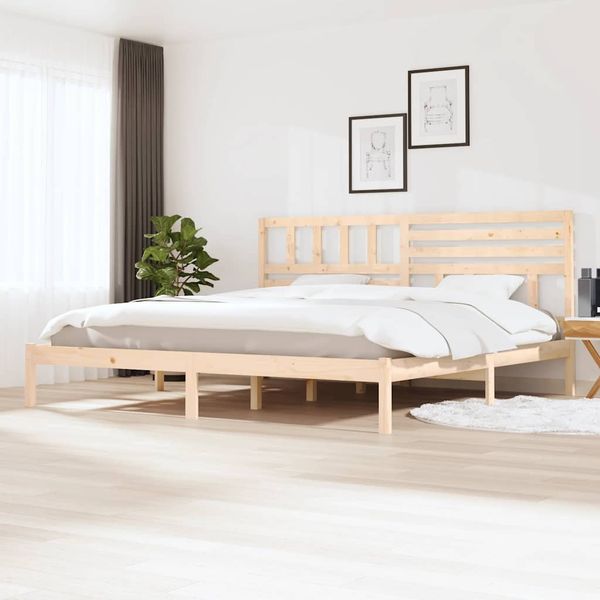 vidaXL Rám postele borovicové drevo 200x200 cm