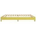 vidaXL Posteľný rám s boxspringom zelená 200x200 cm látka