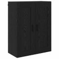 vidaXL Highboard 2 ks Čierny dub 69,5 x 34 x 180 cm Kompozitné drevo