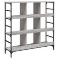 vidaXL Komoda sivá sonoma 102x32x103,5 cm kompozitné drevo