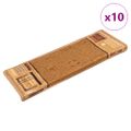 vidaXL Nášľapy na schody samolepiace 10 ks 65x21x4 cm béžové
