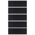 vidaXL Schodiskové stupne 5 ks 25x75 cm guma
