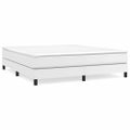 vidaXL Boxspring posteľ s matracom biela 180x200 cm umelá koža