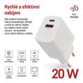 Nabíjačka USB EMOS V02G20 GaN PD univerzálna 3A (20W) max.