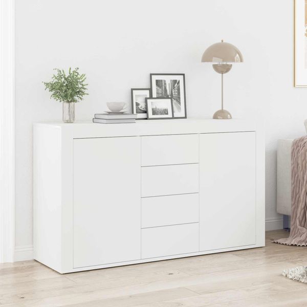 vidaXL Servírovacia skriňa Biela 120 x 36 x 69 cm Kompozitné drevo