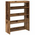 vidaXL Regál na topánky staré drevo 60x25x81 cm spracované drevo