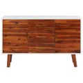 vidaXL Komoda 110x35x70 cm akáciový masív a MDF