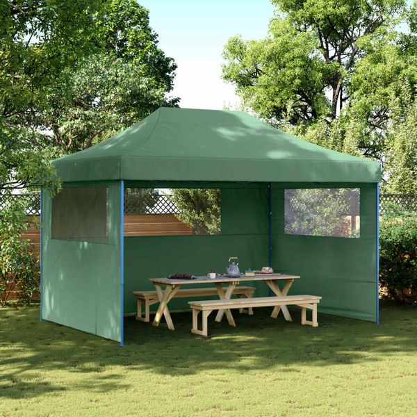 vidaXL Párty stan Zelená 279 x 410 x 315 cm Oxfordská látka