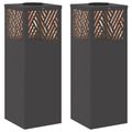 vidaXL Solárne LED svetlo na chodník 2 ks Teplá biela 18 x 18 x 50 cm