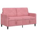 vidaXL Sofa s úložným priestorom Ružová 152 x 78 x 87 cm Polyester