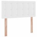 vidaXL Postel s úložným prostorem a matrací Čistá biela 90 x 190 cm