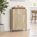 vidaXL Servírovacia skriňa Dub sonoma 66 x 34,5 x 92 cm