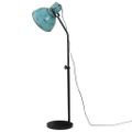 vidaXL Podlahová lampa 25 W šmuhovaná modrá 30x30x90-150 cm E27