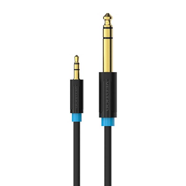 Audio kábel TRS 3,5 mm na 6,35 mm Vention BABBG 1,5 m, čierny