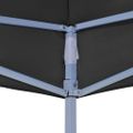 vidaXL Strecha na párty stan 6x3 m, čierna 270 g/m²
