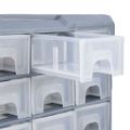 vidaXL Organizér so 38 zásuvkami 52x16x37,5 cm