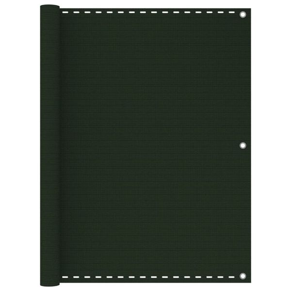 vidaXL Balkónová markíza tmavozelená 120x400 cm HDPE