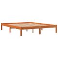 vidaXL Posteľ bez matraca voskový 150x200 cm masívna borovica