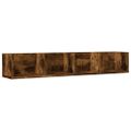 vidaXL Nástenné skrinky 2 ks dymový dub 99x18x16,5 cm kompozitné drevo