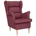 vidaXL Kreslo Wine Red 74x84x100 cm Látka