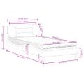 vidaXL Posteľ s matracom Hvar čierna 100x200 cm umelá koža