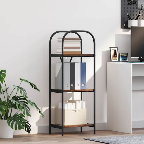 vidaXL Regál na knihy Staré drevo 40 x 30 x 109 cm Kompozitné drevo