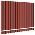 vidaXL Náhradná látka na markízu Oranžová a hnedá 330 x 195 cm