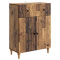 vidaXL Servírovacia skriňa Staré drevo 66 x 34,5 x 90 cm