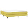 vidaXL Posteľný rám s boxspringom zelená 180x200 cm látka
