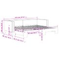 vidaXL Denná posteľ s rozkladacou posteľou krémová 80x200 cm látka